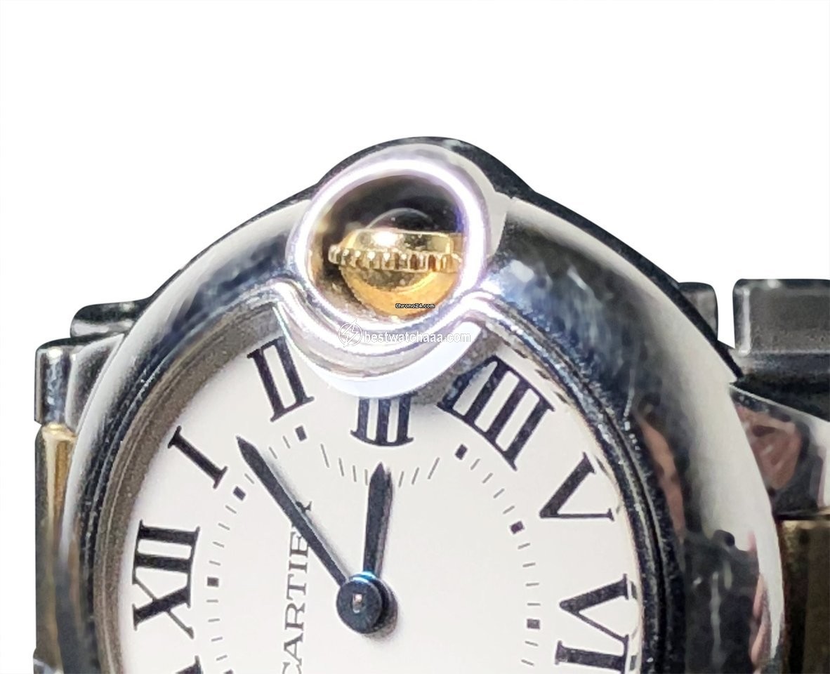 Cartier Ballon Bleu 28mm Womens watch Quartz Gold Steel W69007Z3 - gallery