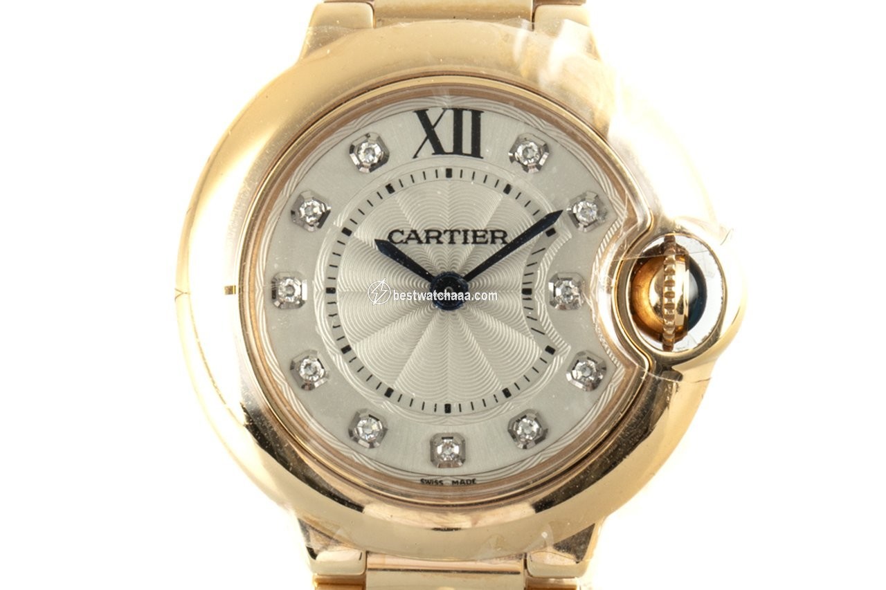 Cartier Ballon Bleu 28mm Womens watch Quartz Yellow gold WJBB0016