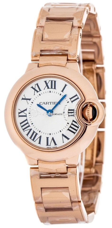 Cartier Ballon Bleu 28mm Quartz Rose gold W69002Z2
