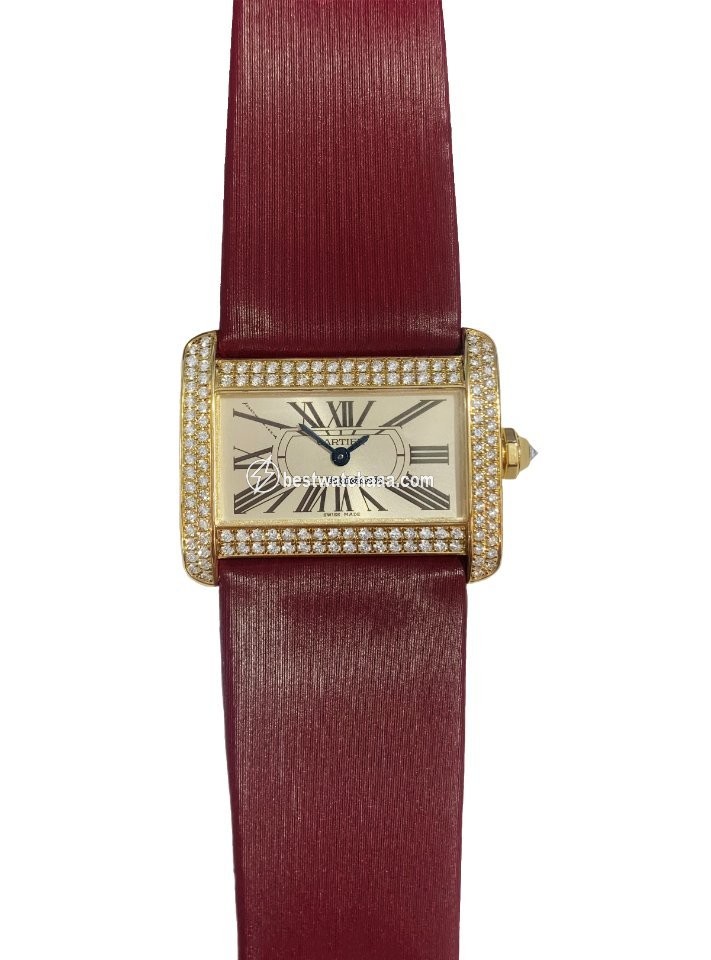 Cartier Tank Divan Womens watch Quartz Yellow gold 2601
