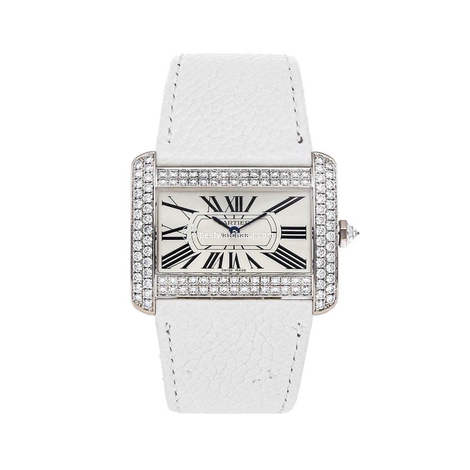Cartier Tank Divan Womens watch Quartz White gold WA301356