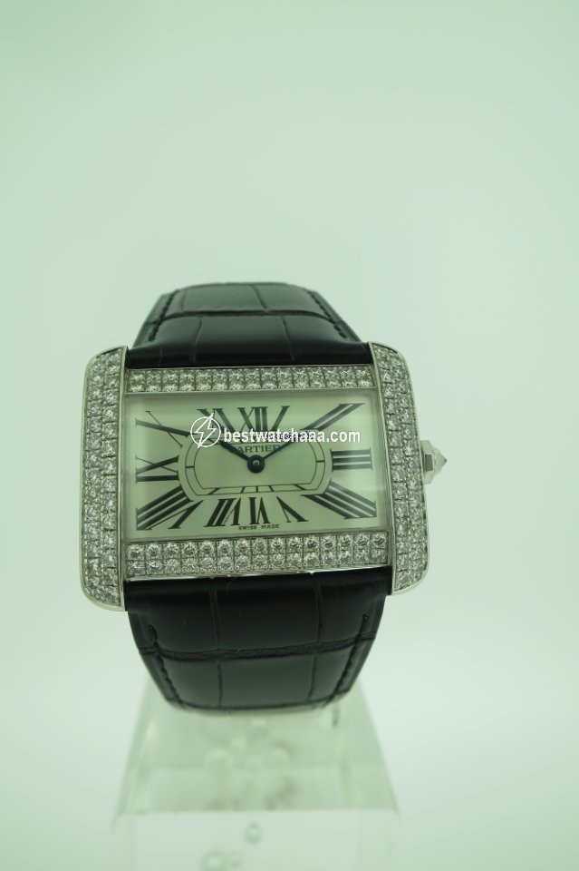 Cartier Tank Divan Womens watch Quartz White gold WA301370