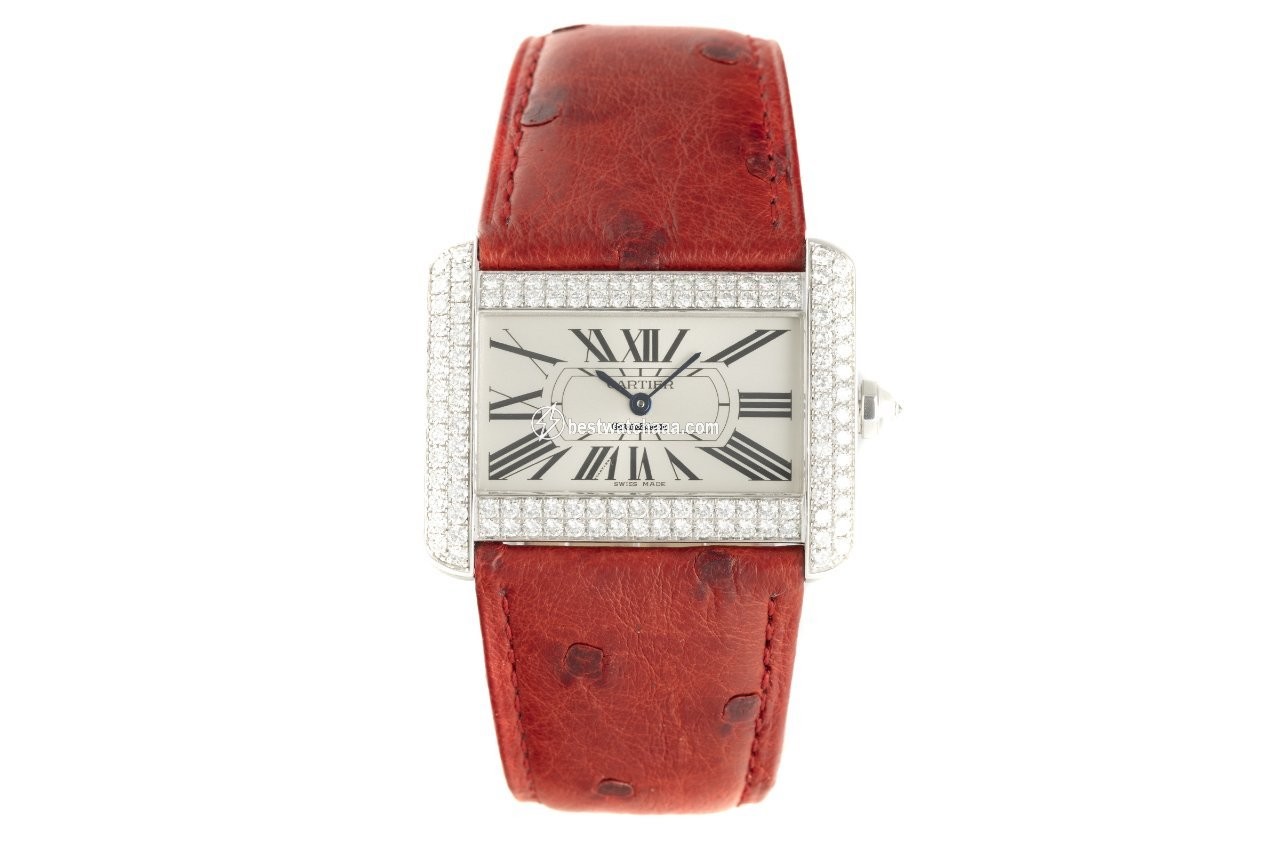 Cartier Tank Divan Womens watch Quartz White gold 2614 - gallery