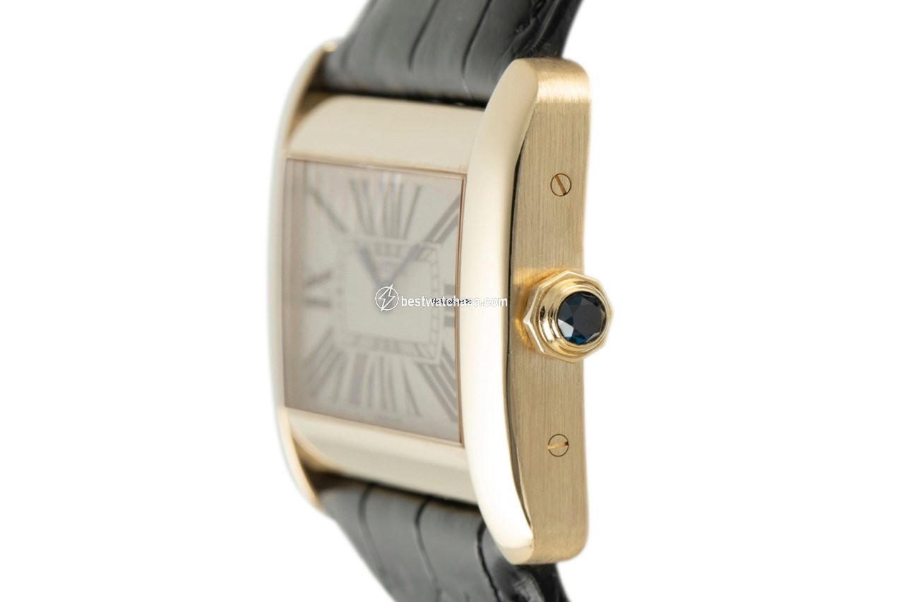 Cartier Tank Divan Womens watch Quartz Yellow gold 2602 - gallery