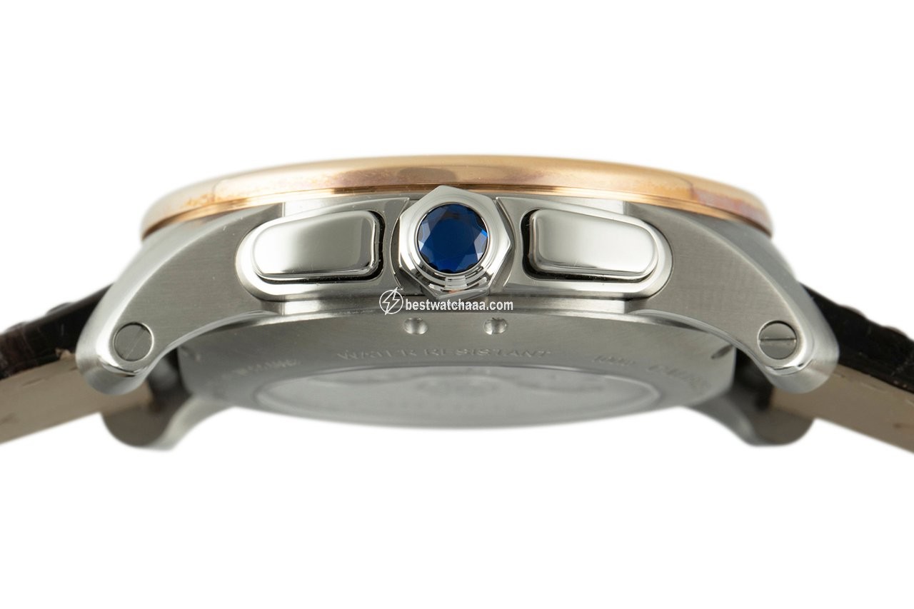 Cartier Calibre de Cartier Chronograph Mens watch Unisex Automatic Gold Steel W7100043 - gallery