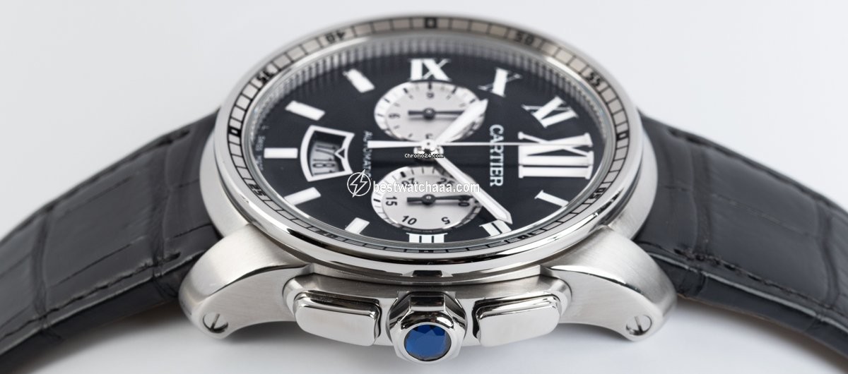 Cartier Calibre de Cartier Chronograph Mens watch Unisex Automatic Steel W7100060 - gallery