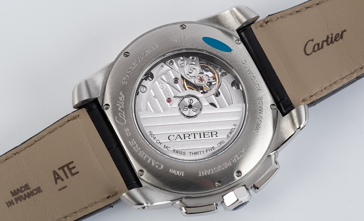 Cartier Calibre de Cartier Chronograph Mens watch Unisex Automatic Steel W7100060 - gallery