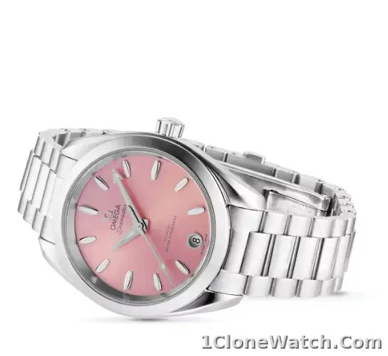 Omega Aquaterra Women Automatic Rose Stainless Steel Watch O22010342010003