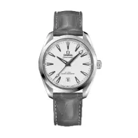 Omega Aquaterra Men Automatic Silver Alligator Watch O22013382002001 - view 1