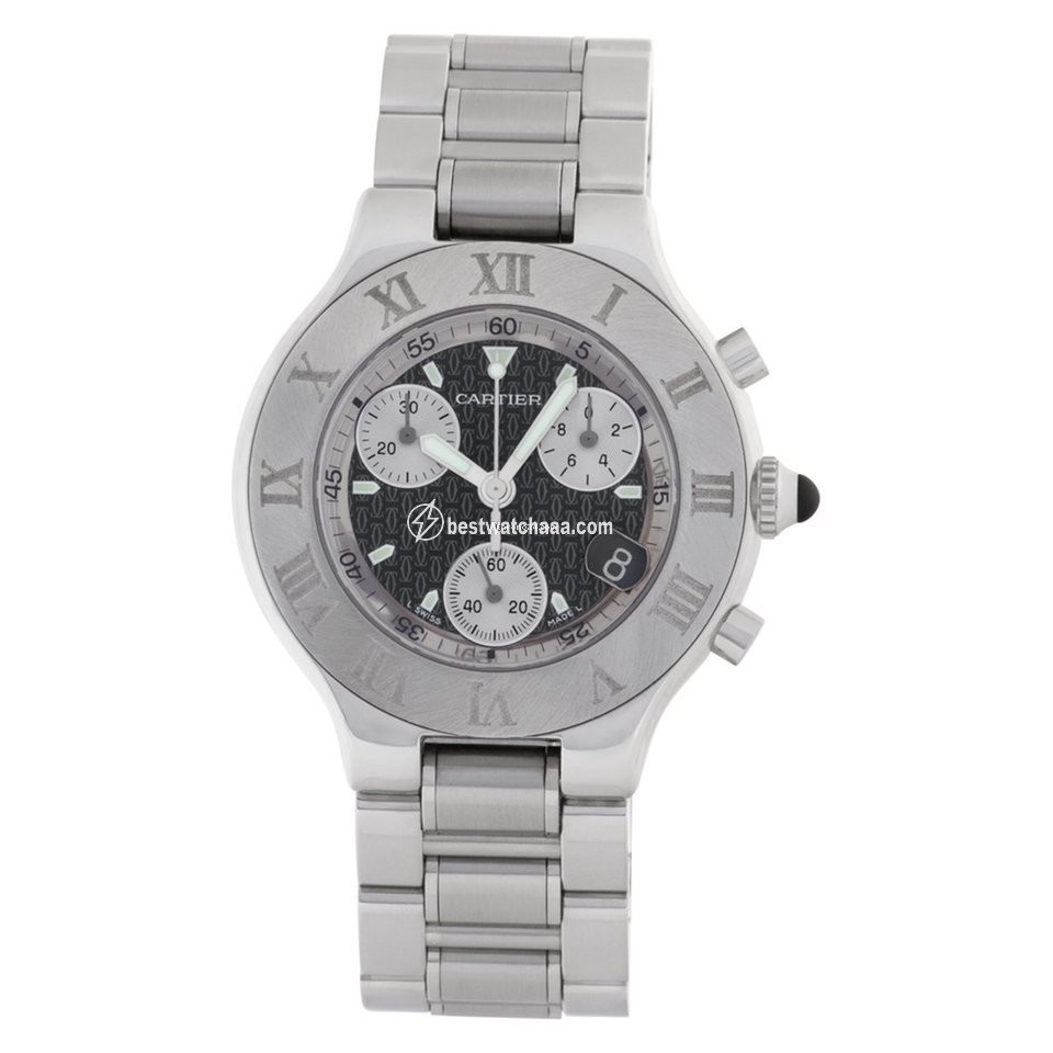 Cartier 21 Chronoscaph Mens watch Unisex Quartz Steel W10172T2