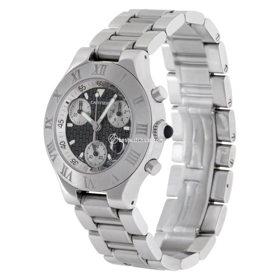 Cartier 21 Chronoscaph Mens watch Unisex Quartz Steel W10172T2 - gallery