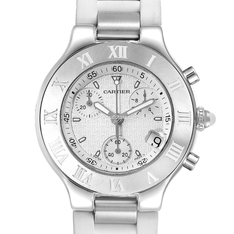 Cartier 21 Chronoscaph Mens watch Unisex Quartz Steel W10184U2 - gallery