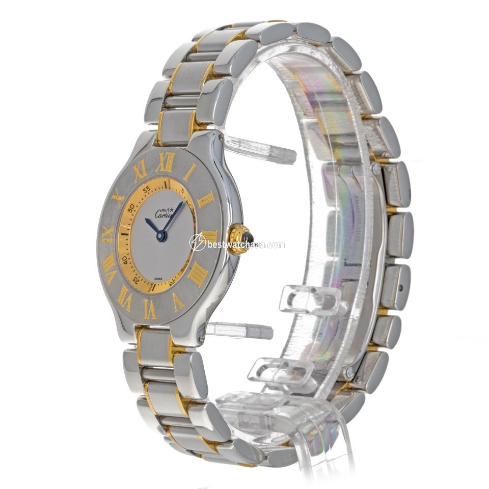 Cartier 21 Must de Cartier Womens watch Quartz Gold Steel W10072R6 1330 - gallery