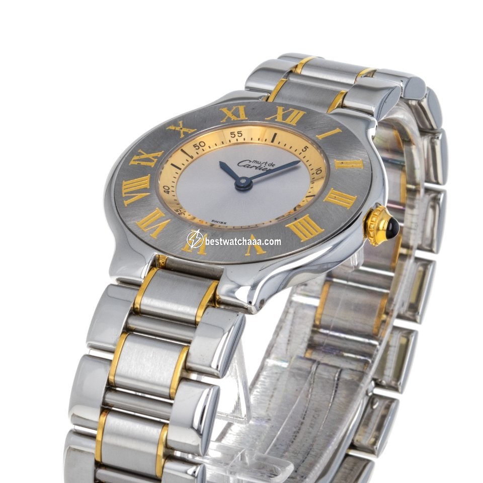 Cartier 21 Must de Cartier Womens watch Quartz Gold Steel W10072R6 1330 - gallery