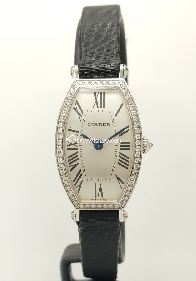 Cartier Tonneau Womens watch Manual winding White gold 2711