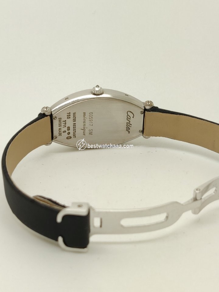 Cartier Tonneau Womens watch Manual winding White gold 2711 - gallery