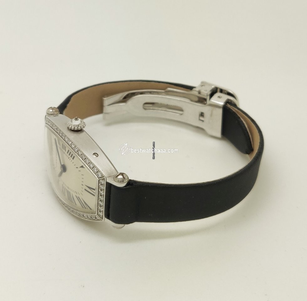 Cartier Tonneau Womens watch Manual winding White gold 2711 - gallery