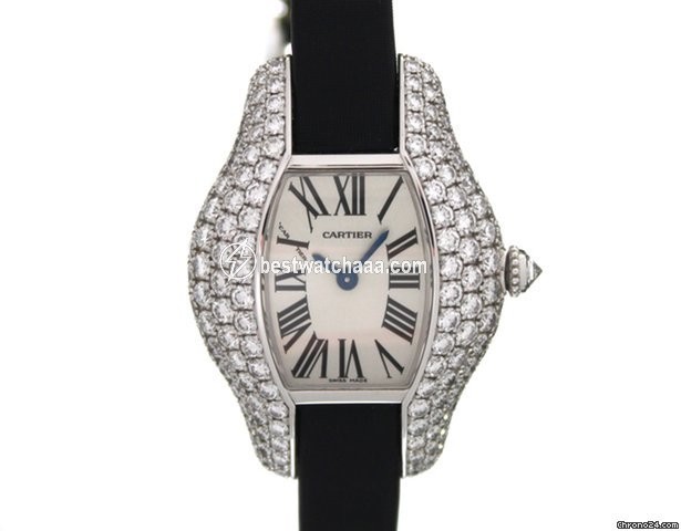 Cartier Tonneau Womens watch Quartz White gold WJ301750