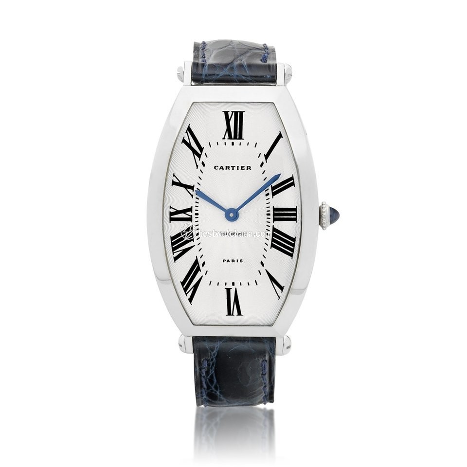 Cartier Tonneau Mens watch Unisex Manual winding Platinum 2435