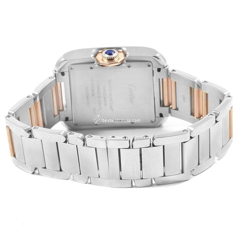 Cartier Tank Anglaise Mens watch Unisex Automatic Gold Steel W5310007 - gallery