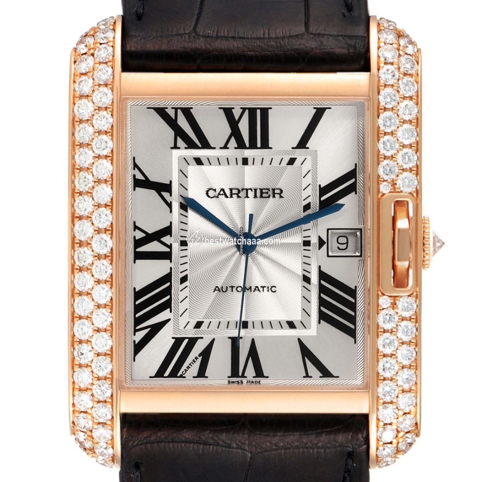 Cartier Tank Anglaise Mens watch Unisex Automatic Rose gold WT100021