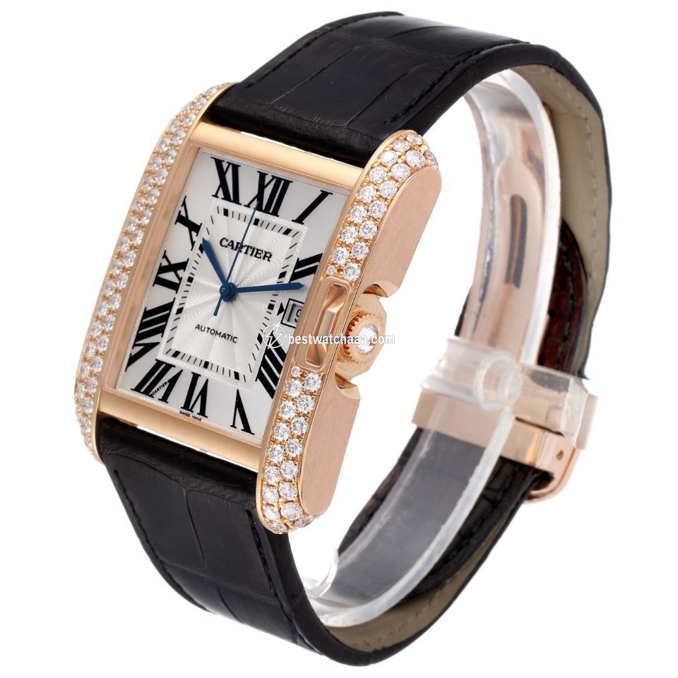 Cartier Tank Anglaise Mens watch Unisex Automatic Rose gold WT100021 - gallery