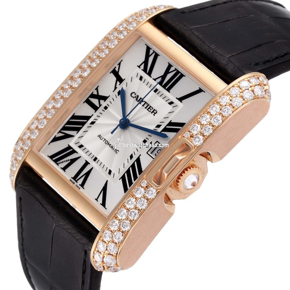 Cartier Tank Anglaise Mens watch Unisex Automatic Rose gold WT100021 - gallery