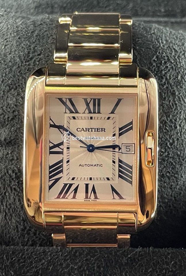 Cartier Tank Anglaise Mens watch Unisex Automatic Rose gold W5310003