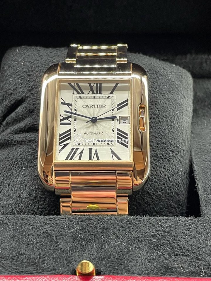 Cartier Tank Anglaise Mens watch Unisex Automatic Rose gold W5310003 - gallery