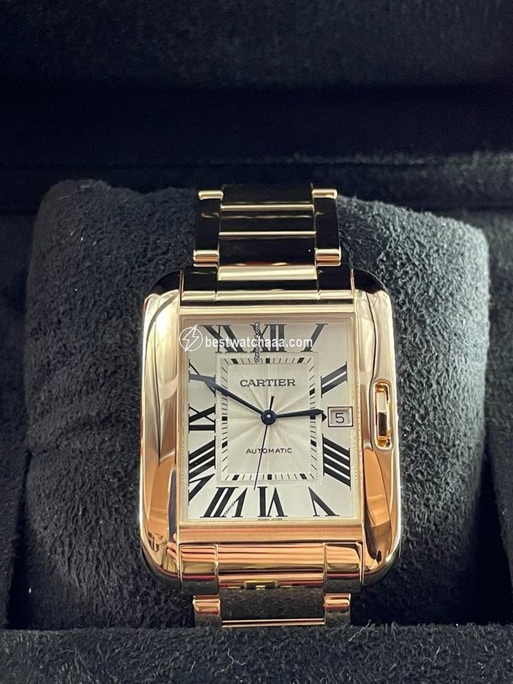 Cartier Tank Anglaise Mens watch Unisex Automatic Rose gold W5310003 - gallery