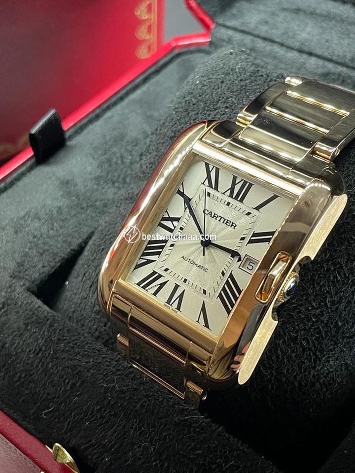 Cartier Tank Anglaise Mens watch Unisex Automatic Rose gold W5310003 - gallery