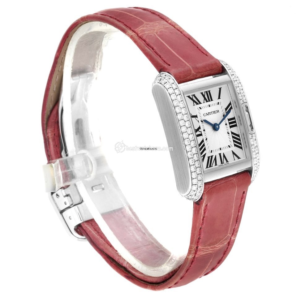 Cartier Tank Anglaise Womens watch Quartz White gold WT100015 - gallery