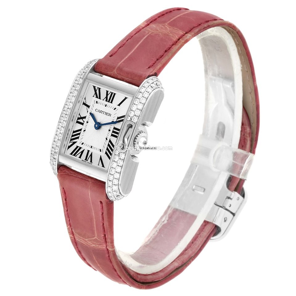 Cartier Tank Anglaise Womens watch Quartz White gold WT100015 - gallery