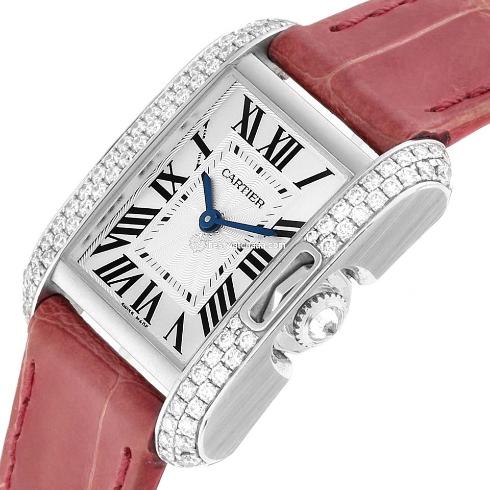 Cartier Tank Anglaise Womens watch Quartz White gold WT100015 - gallery