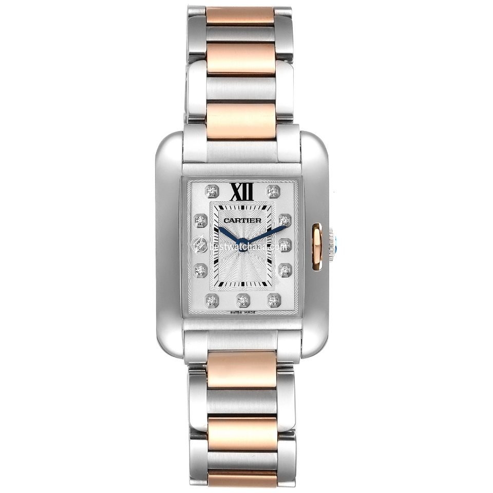 Cartier Tank Anglaise Womens watch Quartz Gold Steel WT100024 - gallery