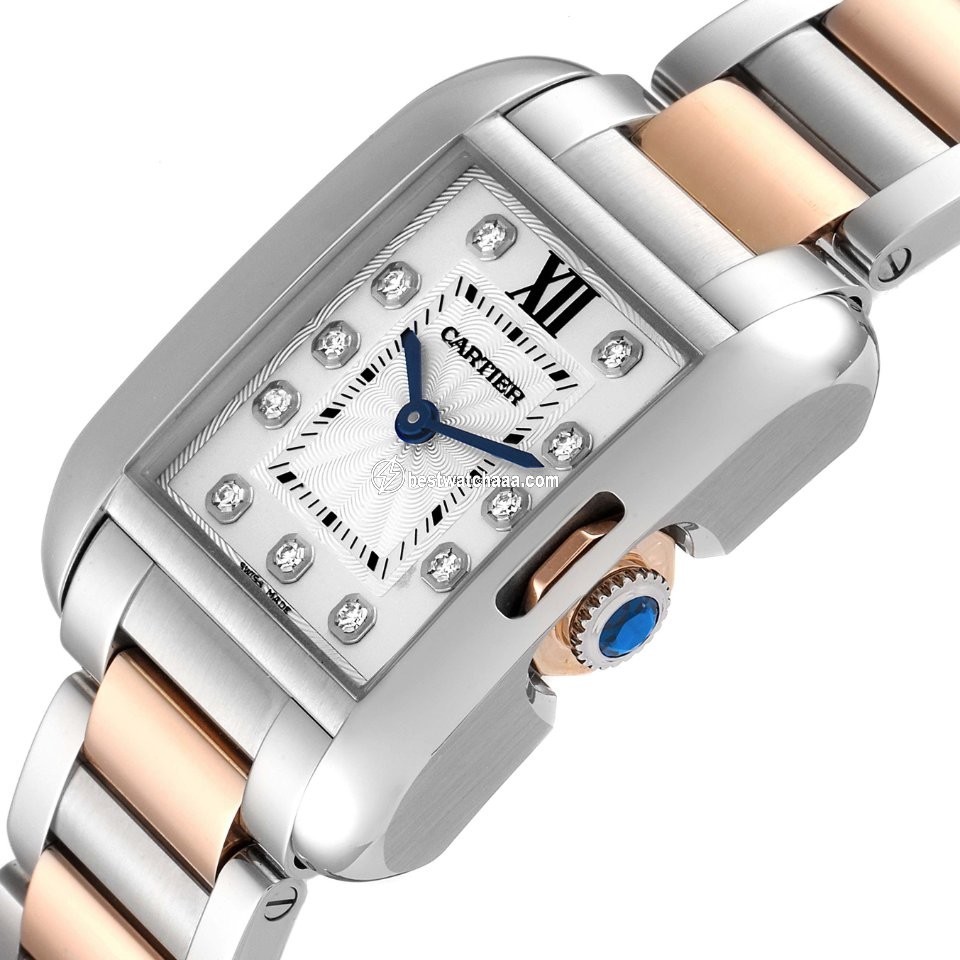 Cartier Tank Anglaise Womens watch Quartz Gold Steel WT100024 - gallery