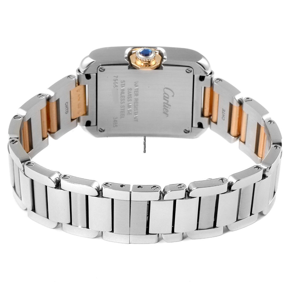 Cartier Tank Anglaise Womens watch Quartz Gold Steel WT100024 - gallery