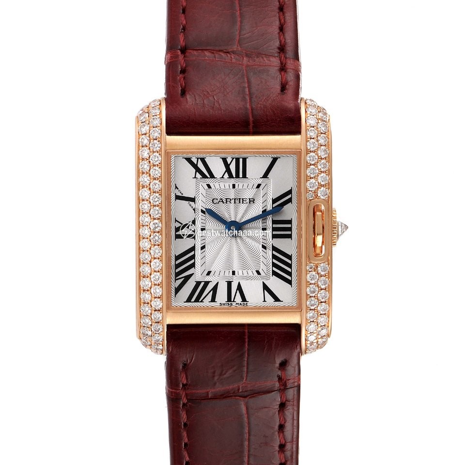Cartier Tank Anglaise Womens watch Quartz Rose gold WT100013