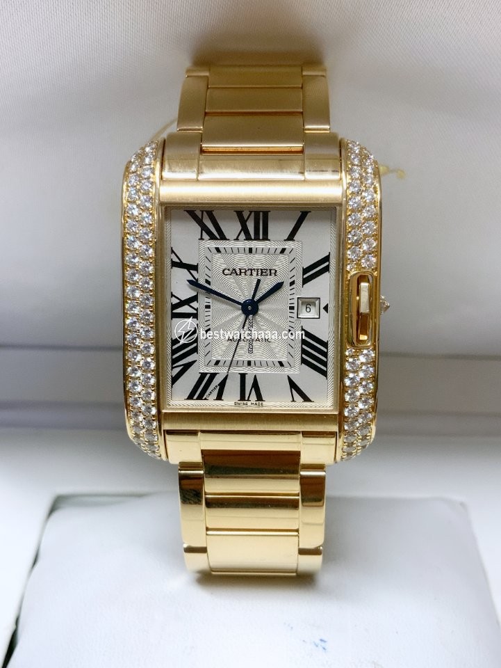 Cartier Tank Anglaise Womens watch Automatic Yellow gold wt100006 - gallery