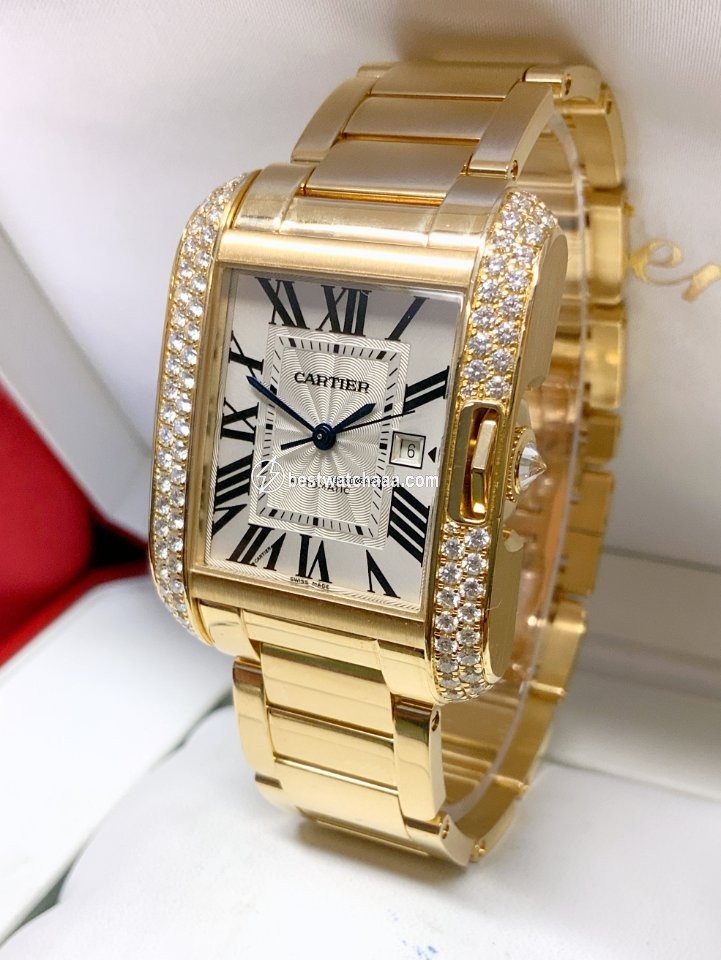 Cartier Tank Anglaise Womens watch Automatic Yellow gold wt100006 - gallery