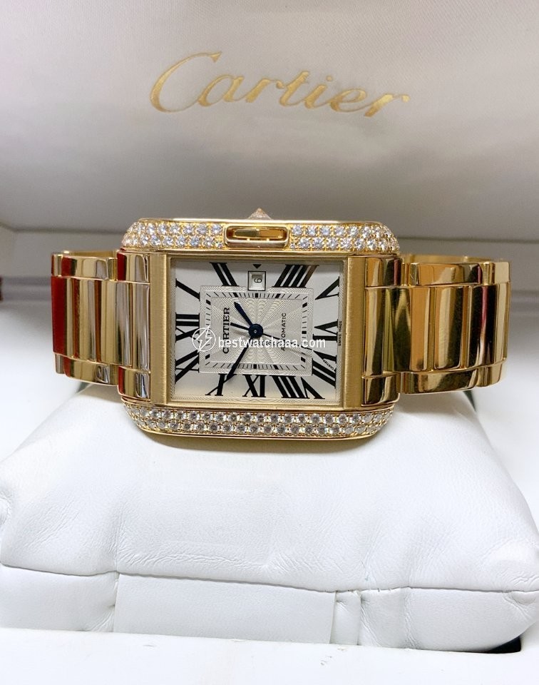 Cartier Tank Anglaise Womens watch Automatic Yellow gold wt100006 - gallery