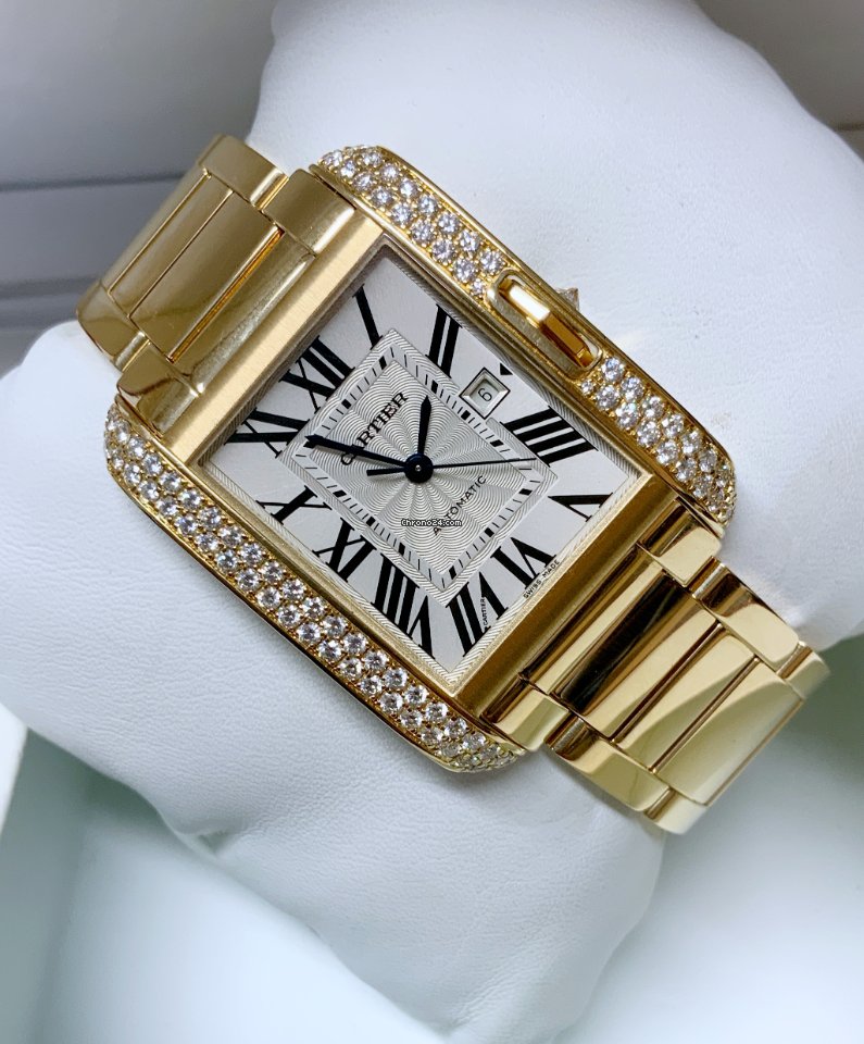 Cartier Tank Anglaise Womens watch Automatic Yellow gold wt100006 - gallery