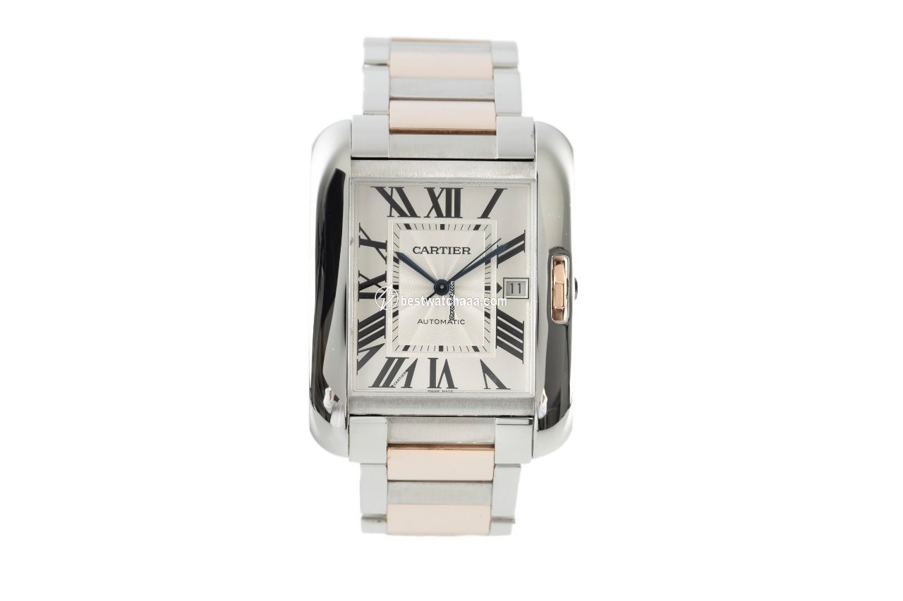 Cartier Tank Anglaise Mens watch Unisex Automatic Gold Steel 3507 - gallery