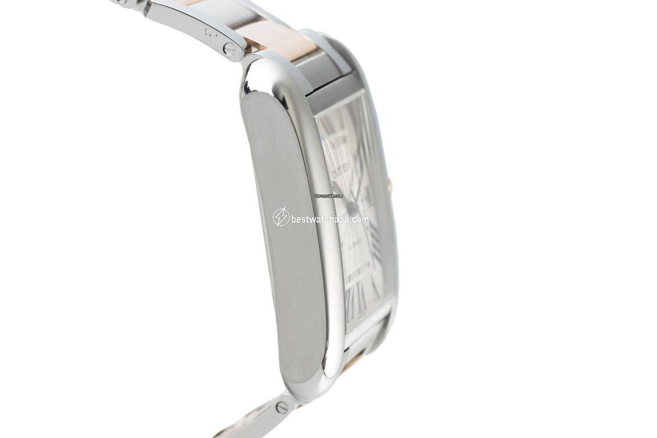 Cartier Tank Anglaise Mens watch Unisex Automatic Gold Steel 3507 - gallery