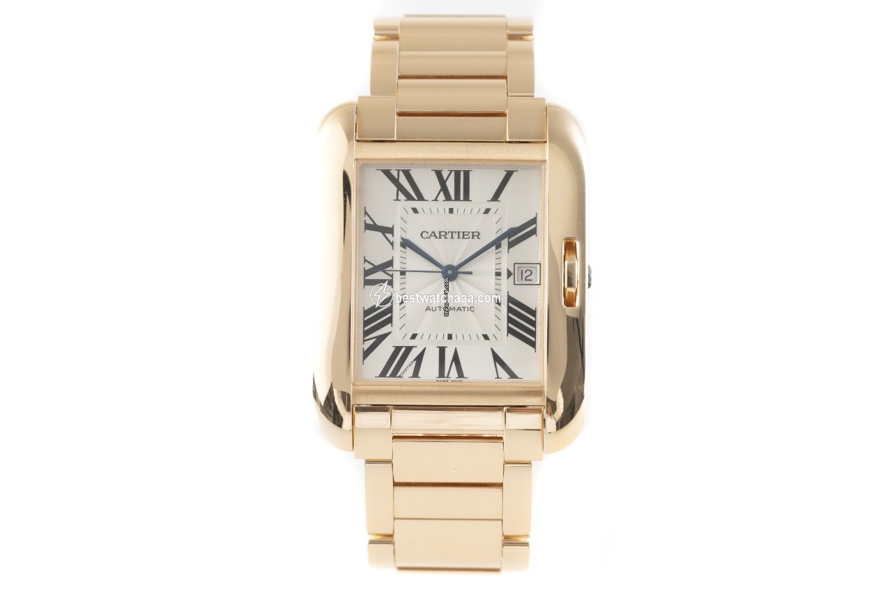 Cartier Tank Anglaise Mens watch Unisex Automatic Red gold 3504 - gallery