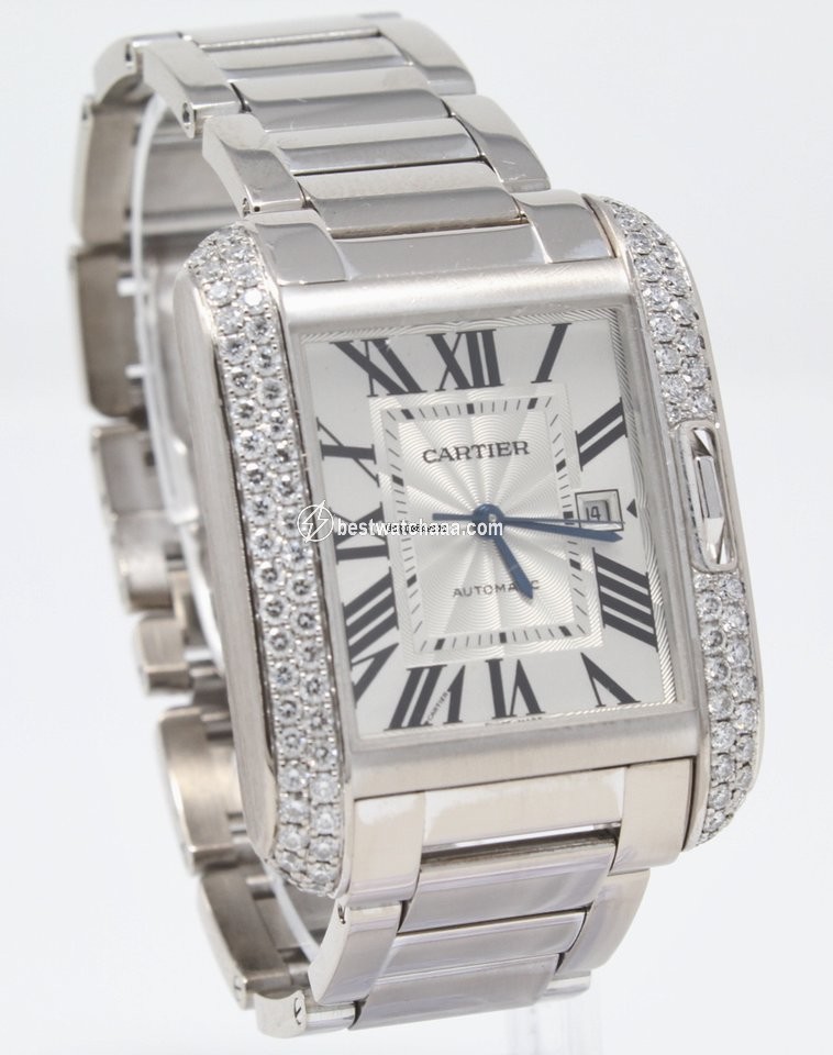 Cartier Tank Anglaise Mens watch Unisex Automatic White gold WT100009