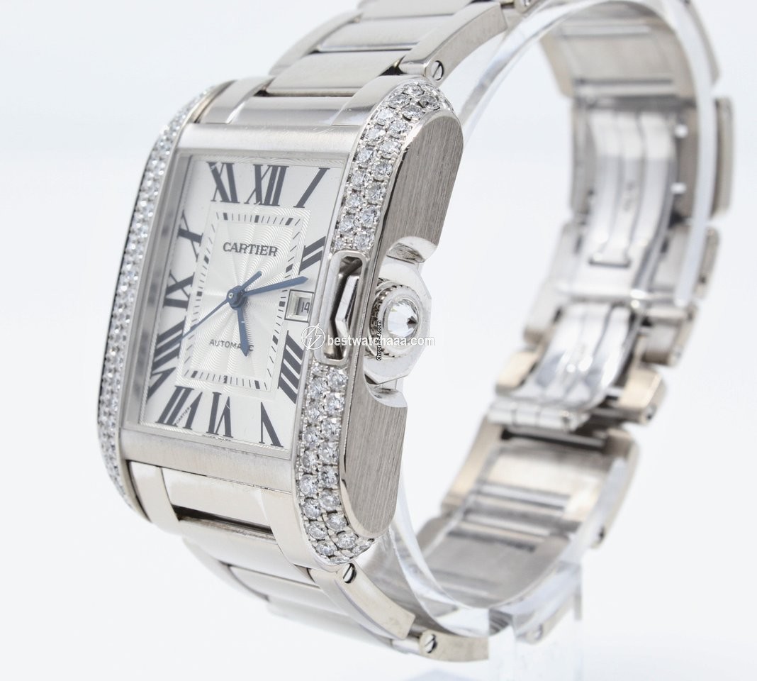 Cartier Tank Anglaise Mens watch Unisex Automatic White gold WT100009 - gallery