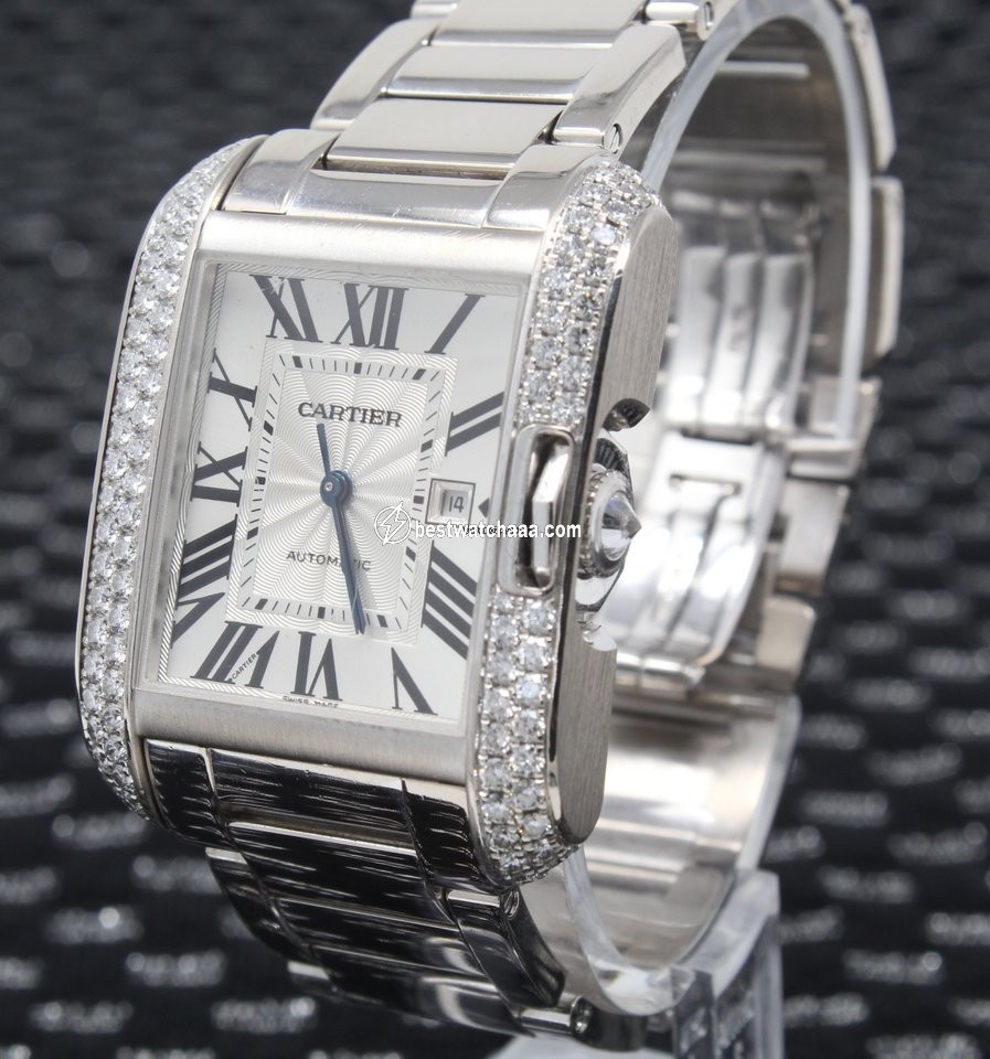 Cartier Tank Anglaise Mens watch Unisex Automatic White gold WT100009 - gallery