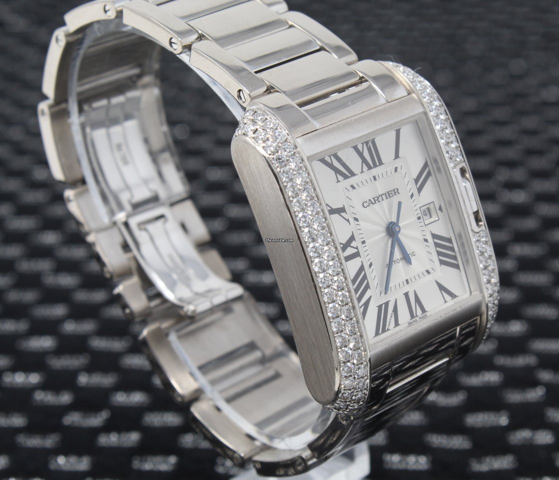 Cartier Tank Anglaise Mens watch Unisex Automatic White gold WT100009 - gallery