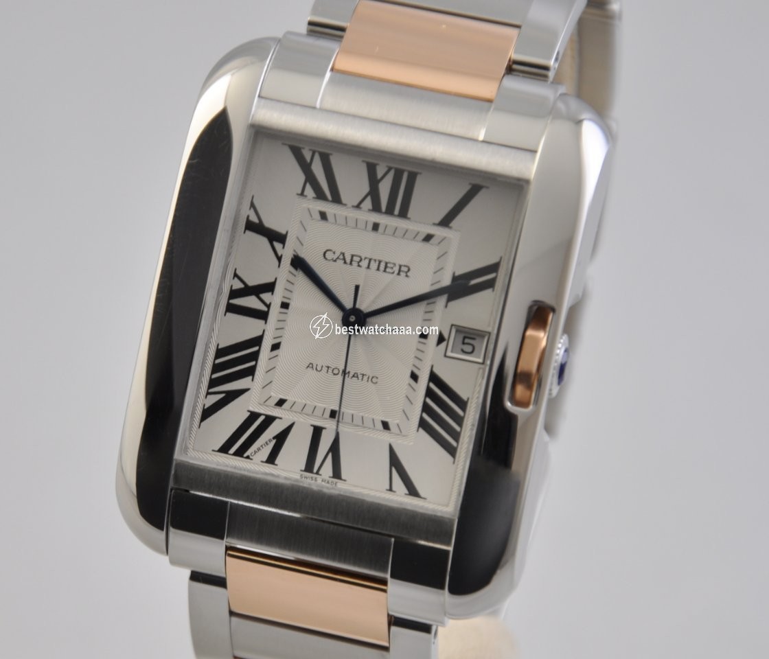 Cartier Tank Anglaise Mens watch Unisex Automatic Gold Steel w5310006